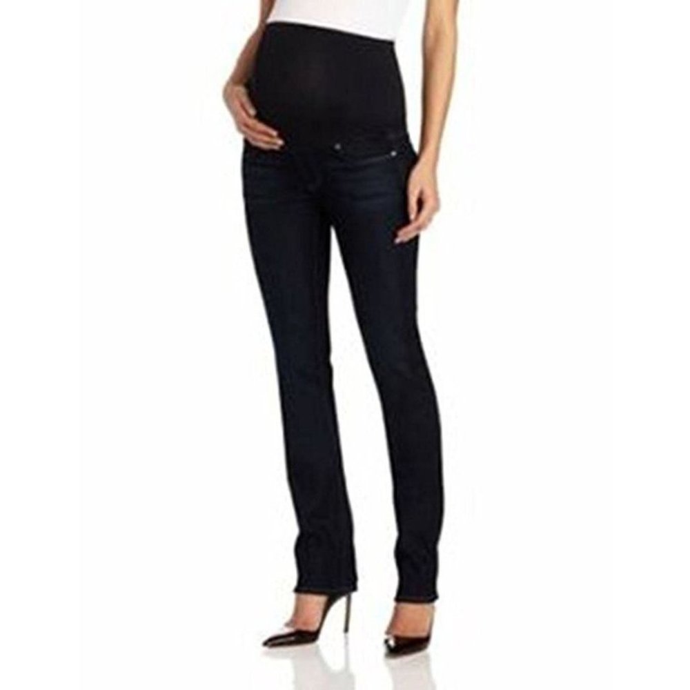 PAIGE PREMIUM Maternity BLUE HEIGHTS Panel Denim BLUE Jeans, 28